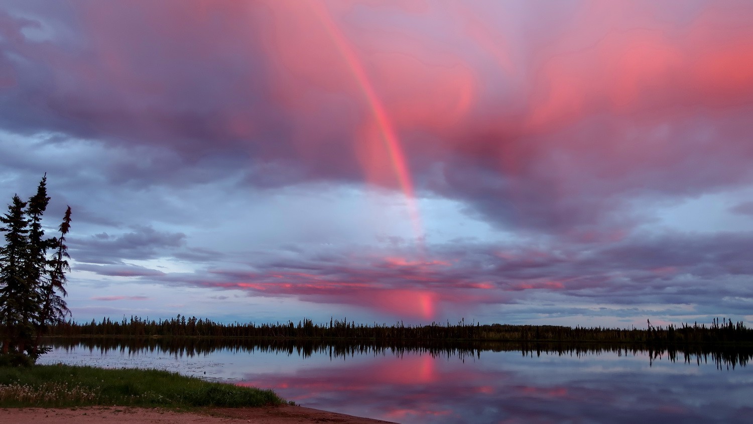 Rainbow on Loon Lake